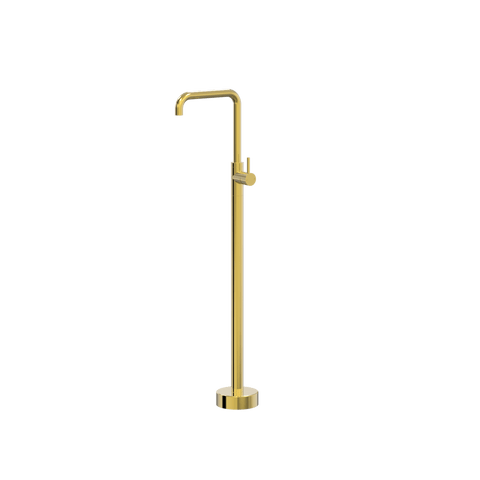 Tapware ParTaps Lugano Floor Bath Filler Mixer Colour: Gold Style: 90 Degree Place & Palette