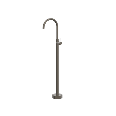 Tapware ParTaps Lugano Floor Bath Filler Mixer Colour: Gunmetal Style: Gooseneck Place & Palette