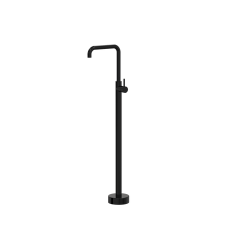 Tapware ParTaps Lugano Floor Bath Filler Mixer Colour: Midnight Black Style: 90 Degree Place & Palette