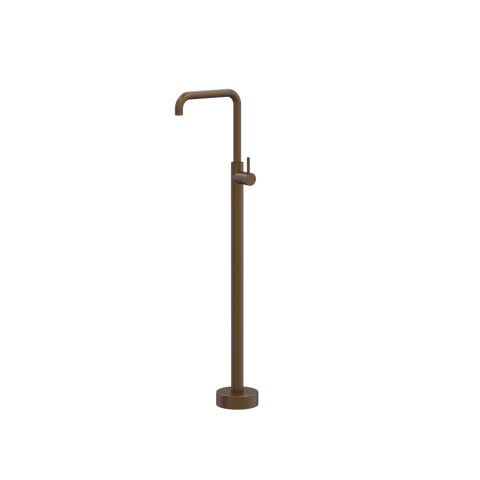 Tapware ParTaps Lugano Floor Bath Filler Mixer Colour: Native Brass Style: 90 Degree Place & Palette