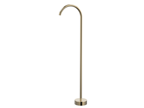 Tapware ParTaps Lugano Floor Filler Colour: Brushed Brass Gold Outlet: Fixed - 250mm Place & Palette