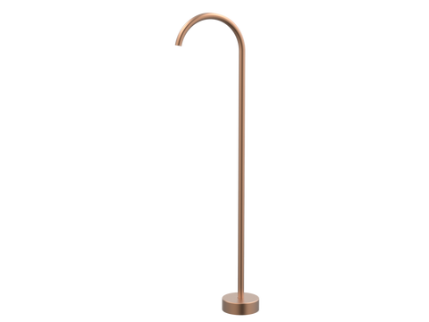 Tapware ParTaps Lugano Floor Filler Colour: Brushed Copper Outlet: Fixed - 250mm Place & Palette