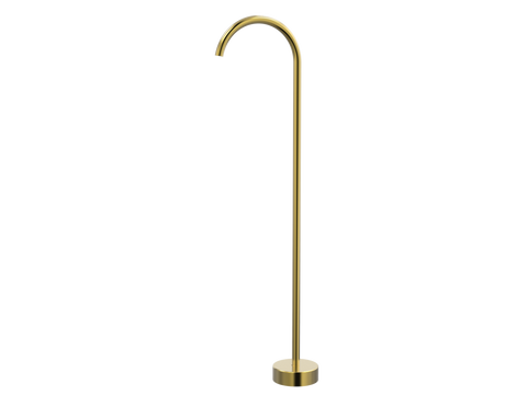 Tapware ParTaps Lugano Floor Filler Colour: Brushed Gold Outlet: Fixed - 250mm Place & Palette