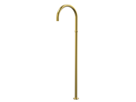 Tapware ParTaps Lugano Floor Filler Colour: Brushed Gold Outlet: Swivel - 230mm Place & Palette
