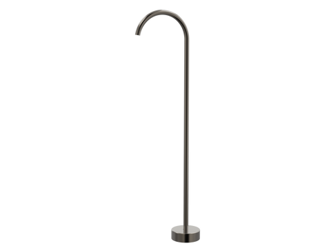 Tapware ParTaps Lugano Floor Filler Colour: Brushed Gunmetal Outlet: Fixed - 250mm Place & Palette