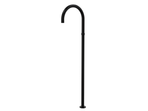 Tapware ParTaps Lugano Floor Filler Colour: Midnight Black Outlet: Swivel - 230mm Place & Palette
