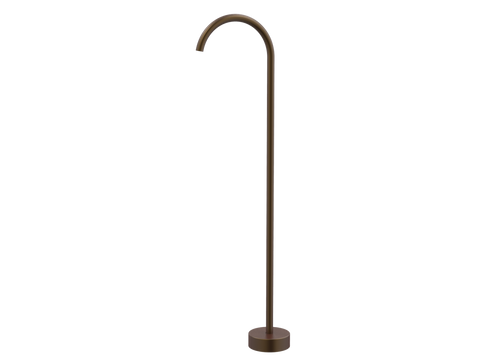 Tapware ParTaps Lugano Floor Filler Colour: Native Brass Outlet: Fixed - 250mm Place & Palette