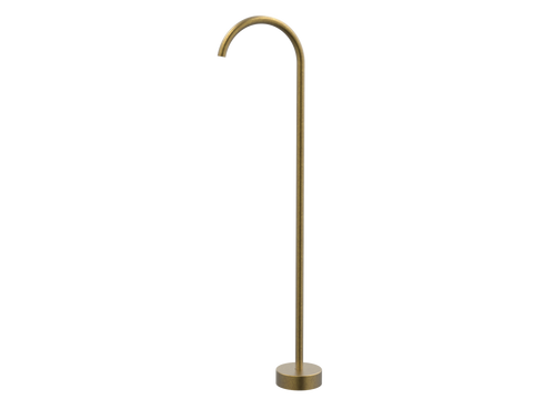 Tapware ParTaps Lugano Floor Filler Colour: Rumbled Brass Outlet: Fixed - 250mm Place & Palette