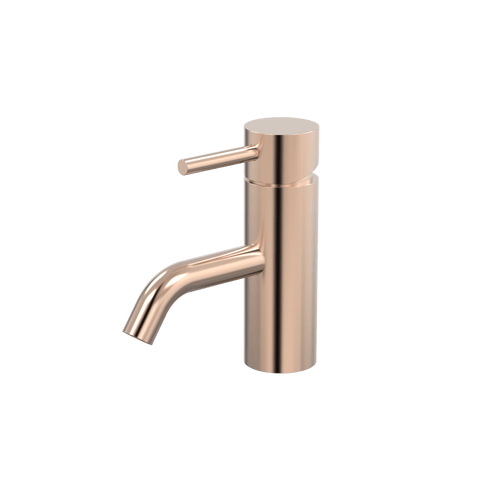 Tapware ParTaps Lugano Hob Basin Mini Mixer Colour: Brushed Rose Gold Style: Original Place & Palette