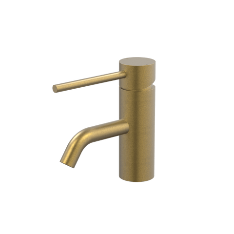Tapware ParTaps Lugano Hob Basin Mini Mixer Colour: Rumbled Brass Style: DDA Compliant Place & Palette