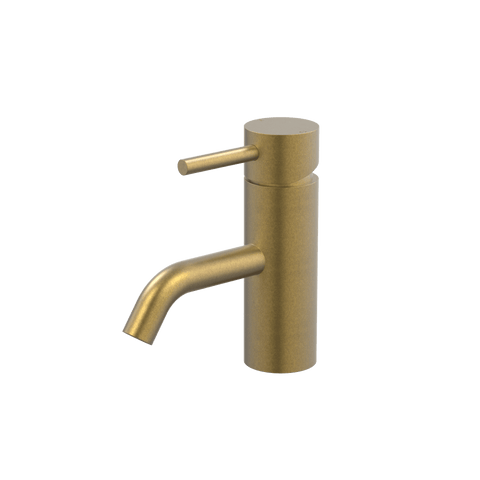 Tapware ParTaps Lugano Hob Basin Mini Mixer Colour: Rumbled Brass Style: Original Place & Palette