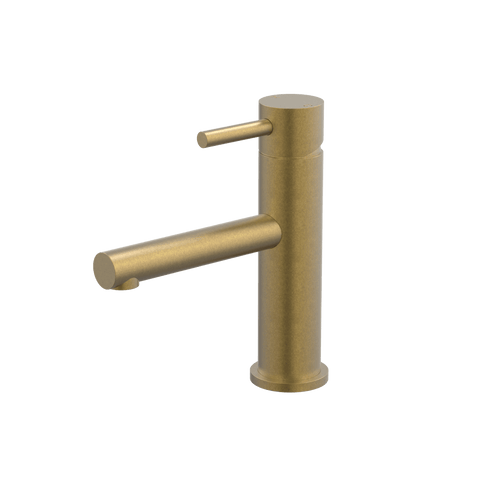 Tapware ParTaps Lugano Hob Basin Mixer Colour: Rumbled Brass Style: Straight Place & Palette