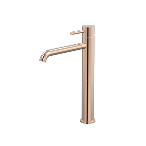 Tapware ParTaps Lugano Hob Basin Tower Mixer Colour: Brushed Rose Gold Place & Palette