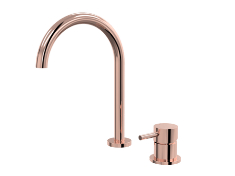 Tapware ParTaps Lugano Hob Mixer - Gooseneck Outlet Colour: Copper Place & Palette