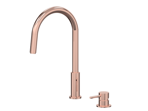Tapware ParTaps Lugano Hob Mixer - Gooseneck Pull-Out Colour: Copper Place & Palette