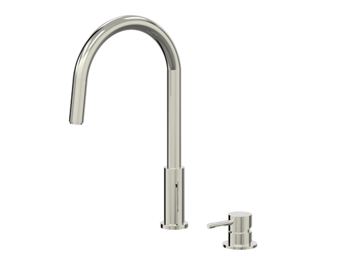 Tapware ParTaps Lugano Hob Mixer - Gooseneck Pull-Out Colour: Luminick Place & Palette