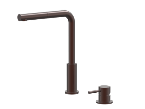 Tapware ParTaps Lugano Hob Mixer - Straight Pull-Out Colour: Antique Copper Place & Palette
