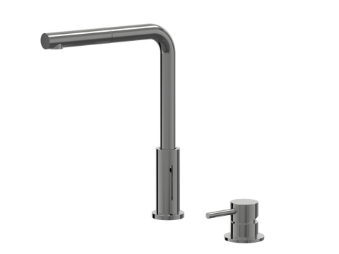Tapware ParTaps Lugano Hob Mixer - Straight Pull-Out Colour: Black Sapphire Place & Palette