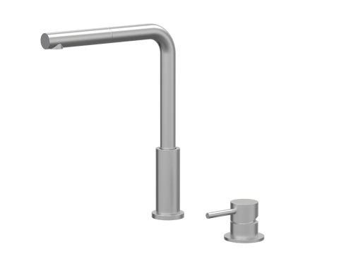 Tapware ParTaps Lugano Hob Mixer - Straight Pull-Out Colour: Satin Pearl Place & Palette