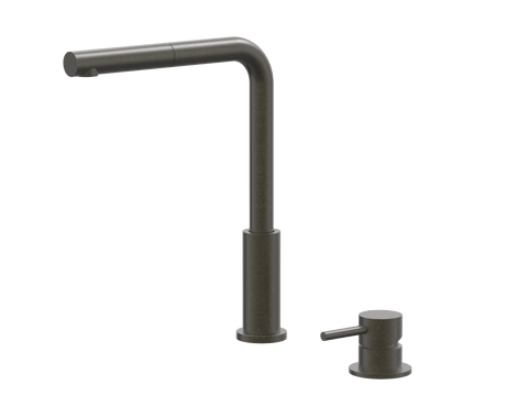 Tapware ParTaps Lugano Hob Mixer - Straight Pull-Out Colour: Volcanic Grey Place & Palette