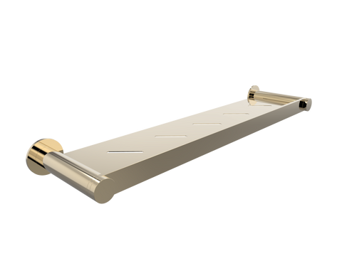Accessories ParTaps Lugano Metal Shelf Colour: Brass Gold Place & Palette