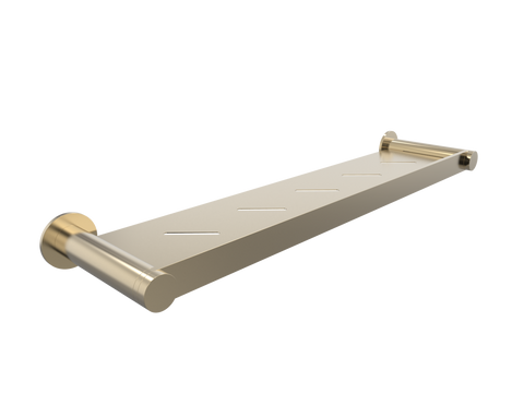 Accessories ParTaps Lugano Metal Shelf Colour: Brushed Gold Place & Palette