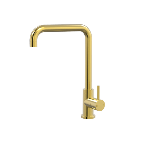 Tapware ParTaps Lugano Sink 90 Degree Mixer Colour: Brushed Gold Place & Palette