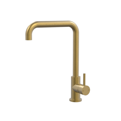 Tapware ParTaps Lugano Sink 90 Degree Mixer Colour: Rumbled Brass Place & Palette