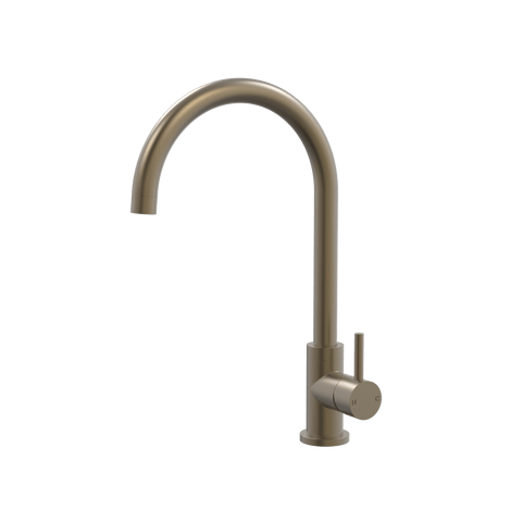 Tapware ParTaps Lugano Sink Gooseneck Mixer Colour: Antique Bronze Style: Original Place & Palette