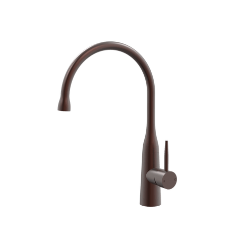 Tapware ParTaps Lugano Sink Gooseneck Mixer Colour: Antique Copper Style: Dome Place & Palette
