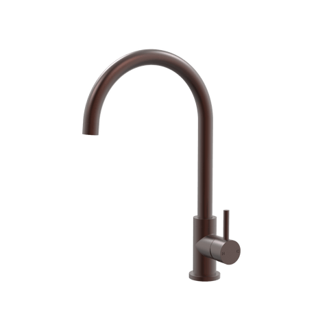 Tapware ParTaps Lugano Sink Gooseneck Mixer Colour: Antique Copper Style: Original Place & Palette