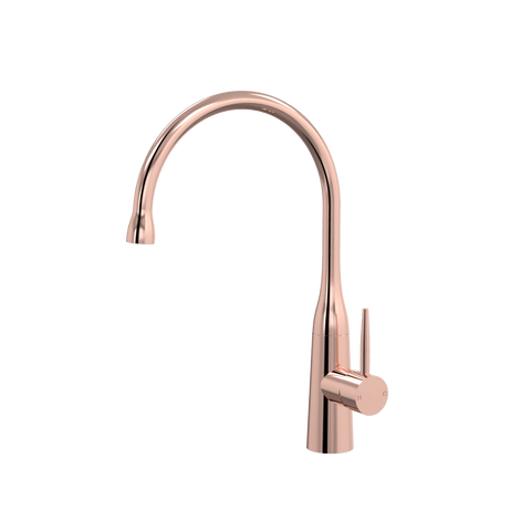 Tapware ParTaps Lugano Sink Gooseneck Mixer Colour: Copper Style: Dome Place & Palette