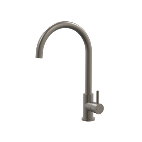 Tapware ParTaps Lugano Sink Gooseneck Mixer Colour: Gunmetal Style: Original Place & Palette