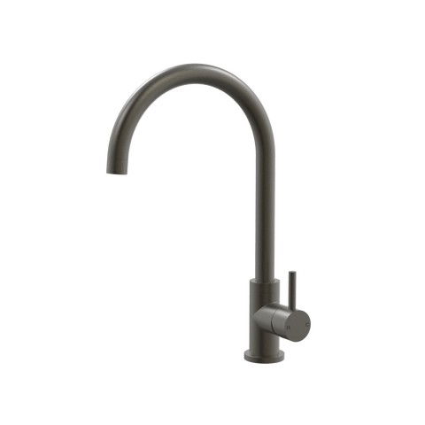 Tapware ParTaps Lugano Sink Gooseneck Mixer Colour: Volcanic Grey Style: Original Place & Palette