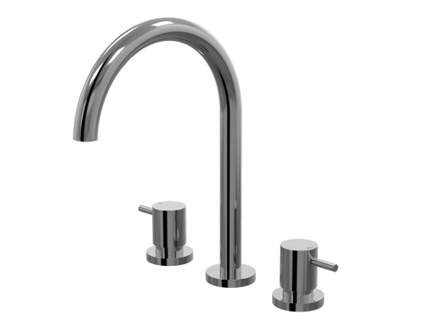Tapware ParTaps Lugano Sink Set Hob Swivel Colour: Black Sapphire Place & Palette