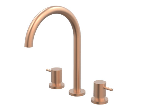 Tapware ParTaps Lugano Sink Set Hob Swivel Colour: Brushed Copper Place & Palette