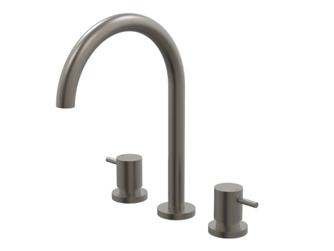 Tapware ParTaps Lugano Sink Set Hob Swivel Colour: Gunmetal Place & Palette