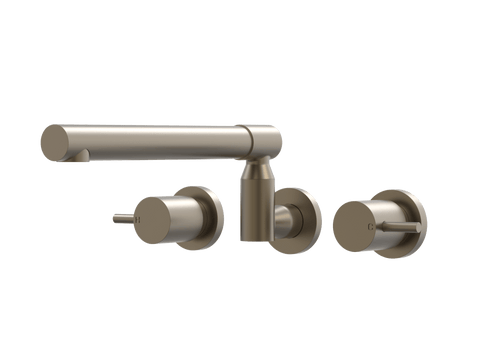 Tapware ParTaps Lugano Sink Set XL Wall Swivel Colour: Antique Bronze Place & Palette