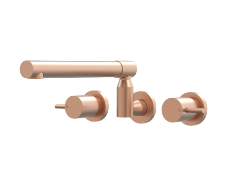 Tapware ParTaps Lugano Sink Set XL Wall Swivel Colour: Brushed Copper Place & Palette