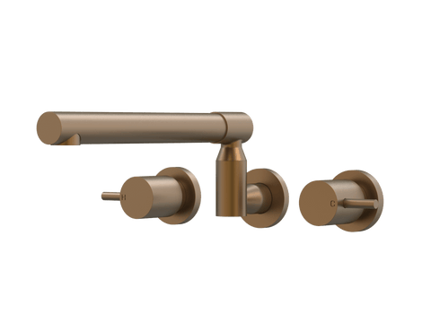 Tapware ParTaps Lugano Sink Set XL Wall Swivel Colour: Burnished Place & Palette