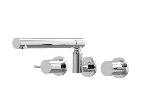 Tapware ParTaps Lugano Sink Set XL Wall Swivel Colour: Chrome Place & Palette