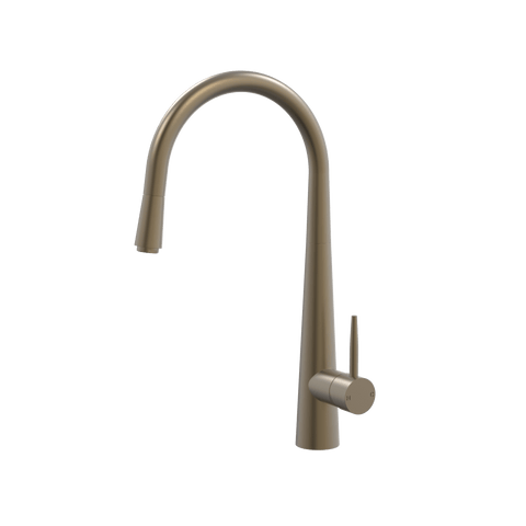 Tapware ParTaps Lugano Sink Straight Mixer Pull-Out Colour: Antique Bronze Style: Original Place & Palette