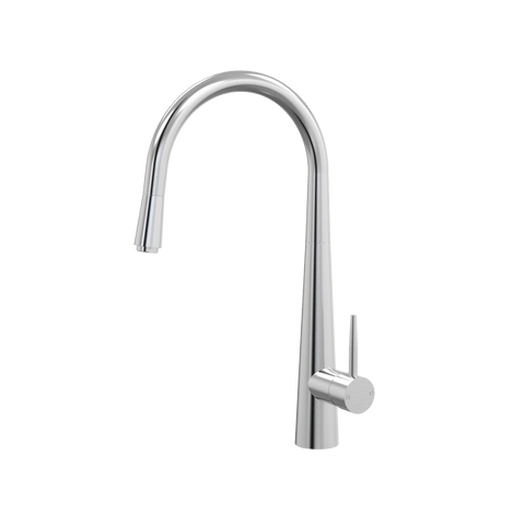 Tapware ParTaps Lugano Sink Straight Mixer Pull-Out Colour: Brushed Chrome Style: Original Place & Palette