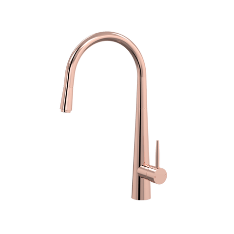 Tapware ParTaps Lugano Sink Straight Mixer Pull-Out Colour: Copper Style: Original Place & Palette