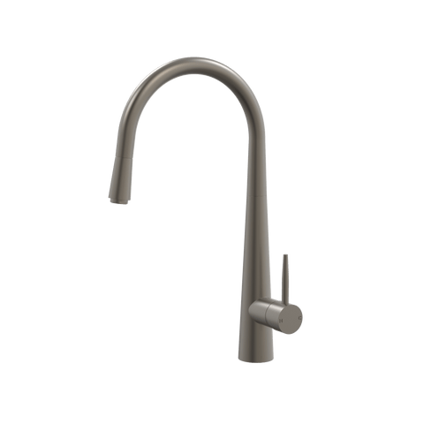 Tapware ParTaps Lugano Sink Straight Mixer Pull-Out Colour: Gunmetal Style: Original Place & Palette