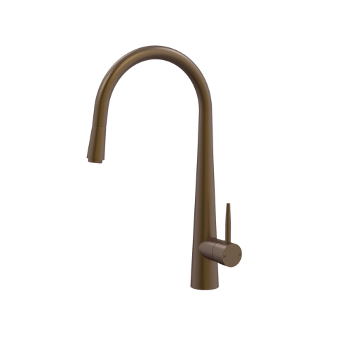 Tapware ParTaps Lugano Sink Straight Mixer Pull-Out Colour: Native Brass Style: Original Place & Palette