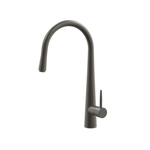 Tapware ParTaps Lugano Sink Straight Mixer Pull-Out Colour: Volcanic Grey Style: Original Place & Palette