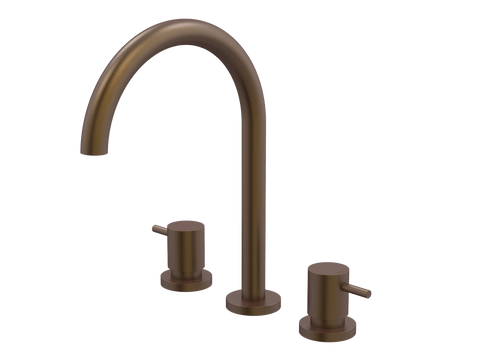Tapware ParTaps Lugano Spa Set Hob Swivel Colour: Native Brass Place & Palette