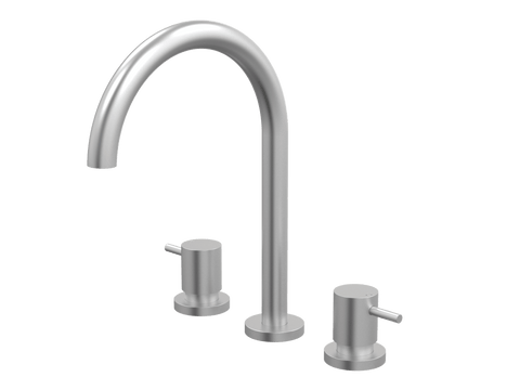 Tapware ParTaps Lugano Spa Set Hob Swivel Colour: Satin Pearl Place & Palette