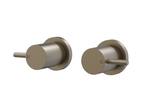 Tapware ParTaps Lugano Top Assemblies Wall Pair Colour: Antique Bronze Place & Palette